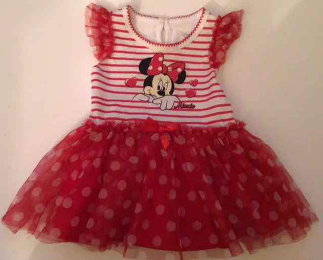 Minnie Mouse Disney Baby Summer dress  3-6 months Tulle Skirt /Diaper Cover