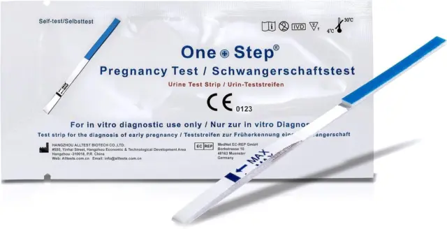 10 X One+Step Ultraempfindlicher Schwangerschaftstest - Schwangerschaftstest Frü