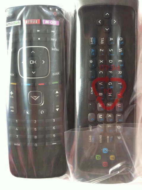 New Vizio Smart Qwerty Keyboard XRT300 Remote M420SL M470SL M550SL M320SL M370SL