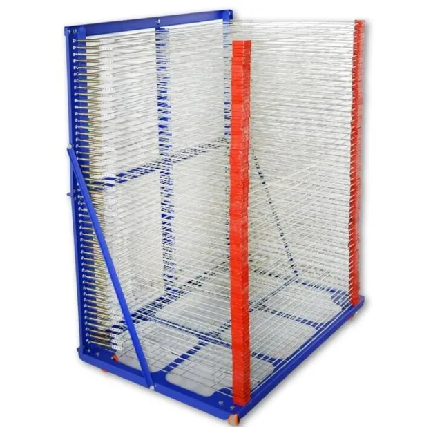 TECHTONGDA Silk Screen Printing Drying Rack 50 Layers Movable Drying Equipment