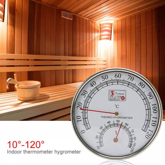 Multiple Thermometer Hygrometer Pointer Hygrothermograph for Steam Sauna Room