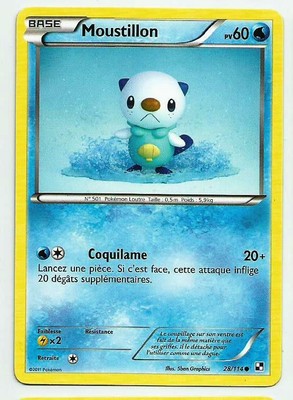 Carte Pokemon Moustillon 28 114 Pv 60 Noir Et Blanc France Eur 1 40 Picclick Fr Carte Pokemon Moustillon 28 114 Pv 60 Noir Et Blanc France Eur 1 40 Picclick Fr