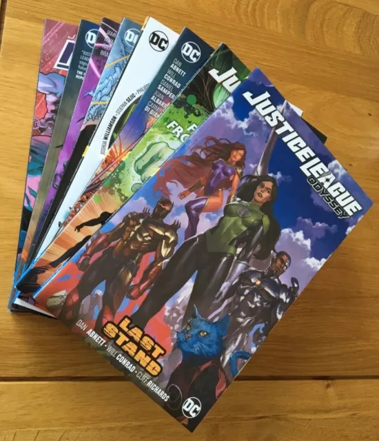 Justice League: No Justice/Dark/Odyssey  8-book bundle (incomplete collection)