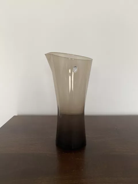 Zwiesel Glas Krug Heinrich Löffelhardt Design 60er Jahre Vintage Pitcher Label