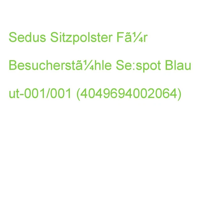 Sedus Sitzpolster Für Besucherstühle Se:spot Pastelblau 47,0 X 82,0 Cm ut-001/00