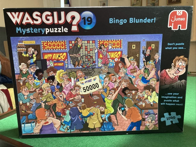 Wasgij Mystery 19 Bingo Blunder! Puzzle 1000 Pezzi Per Adulti - Concetto Unico: Devi Immaginare Cosa Succede Dopo - Illustrato Da Dick Heins