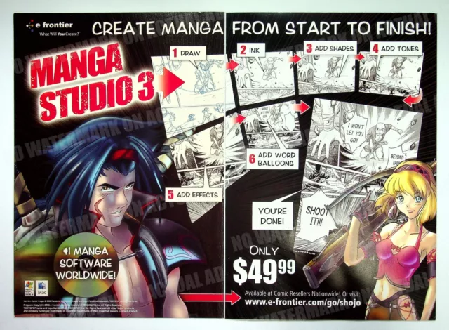 Manga Studio 3 E Frontier 2006 Trade Print Magazine Ad Poster ADVERT