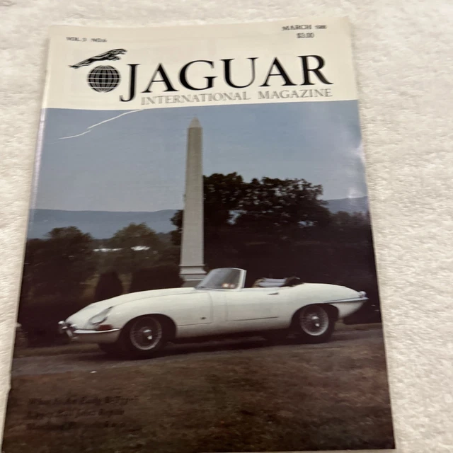 Jaguar International Magazine March, 1986