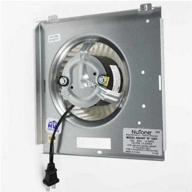 BATHROOM EXHAUST FAN Motor Assembly For NuTone 8814 8663 8673 C53581