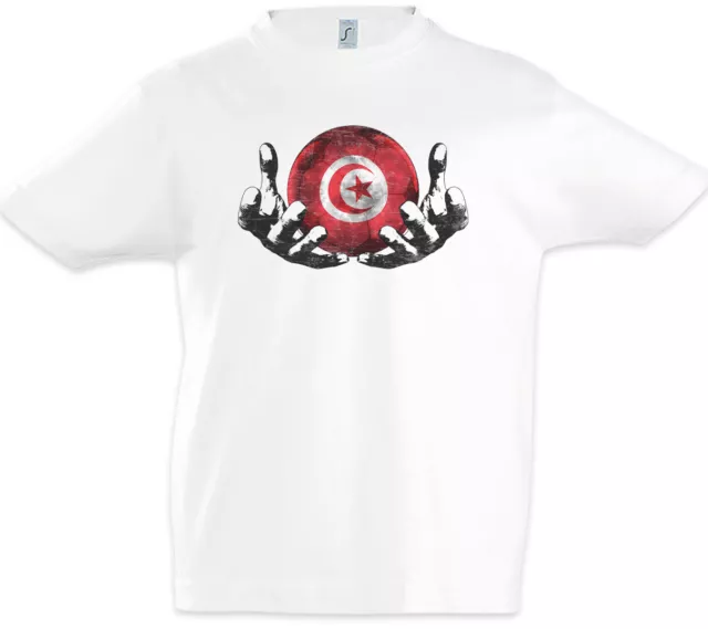 Tunisia Football Magic Ball Kinder Jungen T-Shirt Fahne Fußball Tunesien Flagge