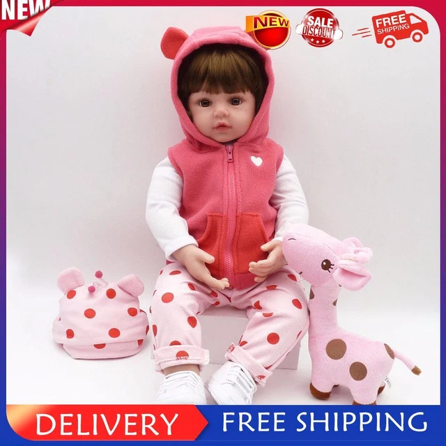 48cm Lifelike Reborn Doll Simulation Newborn Baby Soft Playmate Doll Kids Toys