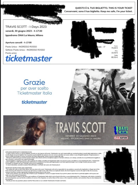 biglietti travis scott milano