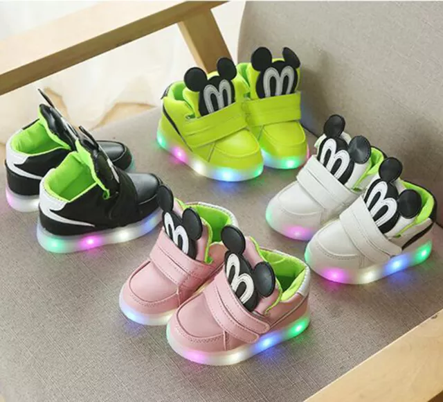 Kids LED Luminous Shoe Sneakers Flashing Children Girls Boys Light Up Trainers