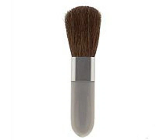 Mary Kay Blush Brush Silver 2.5" Fits in Compact Gray Handle Sable Bristles