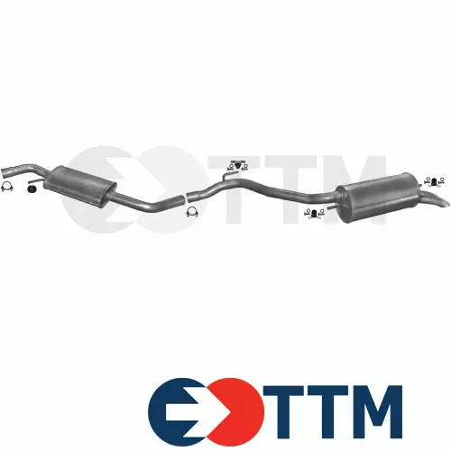 VW TRANSPORTER IV BUS 2.5 D 102cV 1996-2003 Ligne D'échappement Silencieux