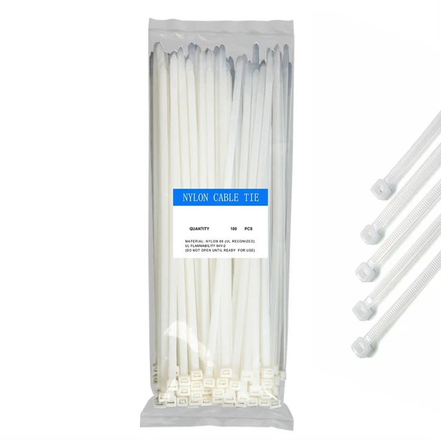 5000x EWANTO Serre-Câbles Longueur 300 MM X 3,6 MM Blanc 50 x 100 Pièce KB-3