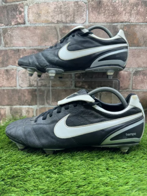 Nike Mens Rare Tiempo Mystic ll SG 317588-011 Black White football Boots UK10