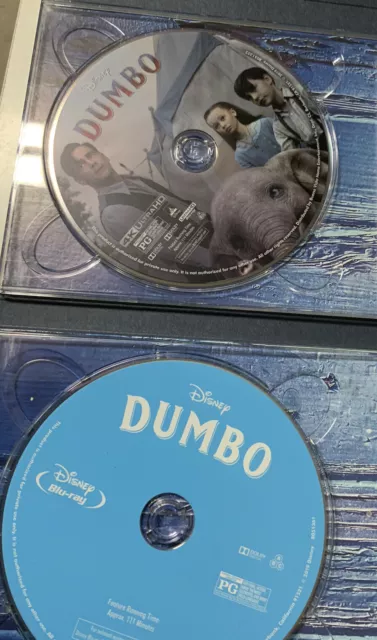 🔰 DISNEY DUMBO 4K ULTRA + BLU-RAY  + GALLERY BOOK, Great 👌 2