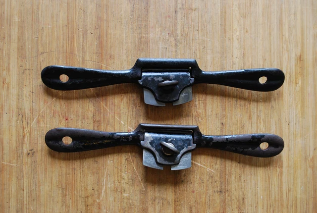 Antique Stanley SW Spokeshave No.64 & 63 USA * Flat & Round * Lot x 2 Sweetheart 2