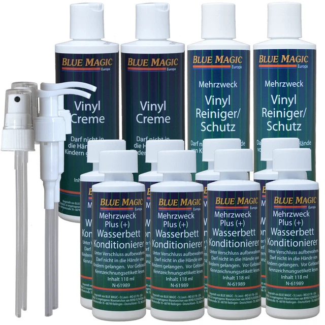 8 x balsami letti ad acqua 2 reinger con testina spray 2 x dosatori crema