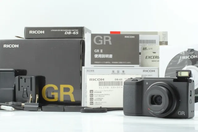 [TOP MINT in Box] Ricoh GR II 16.2MP Black Compact Digital Camera from JAPAN