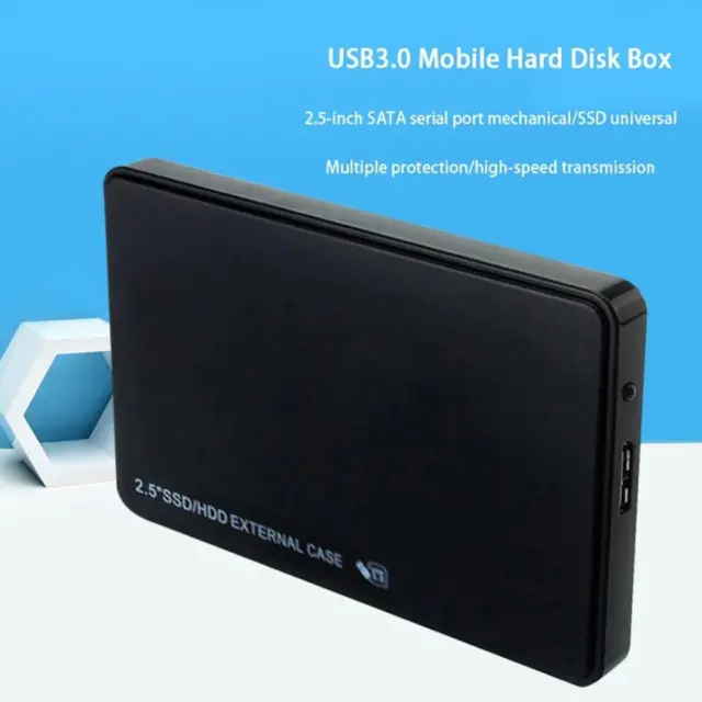 2.5 In SATA USB 3.0 Hard Drive Disk HDD SS D Enclosure Laptop External Cas  I2S3