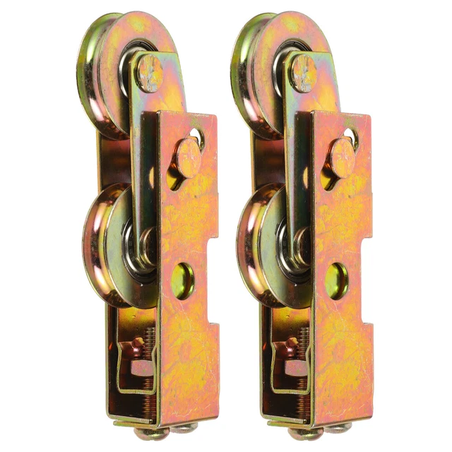 2 PCS PULLEY Door Roller Pulleys Wheel Bearing Wheels