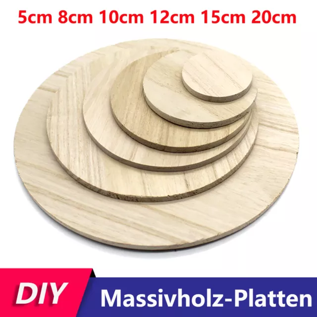 Runde Holzscheiben Holz Scheiben Ø5cm 8cm 10cm 12cm 15cm 20cm Basteln Holz Kreis