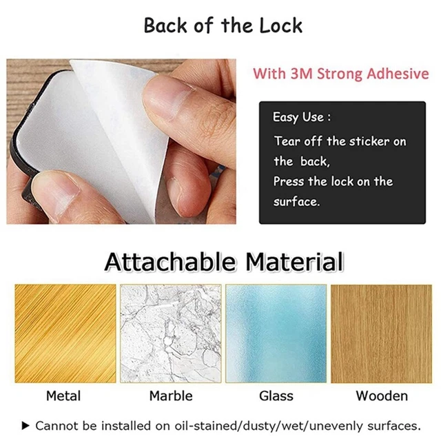 4 ,Fridge Lock for Kids , Child Safety Cabinet Window Locks, Baby Door Lock V5M2 2