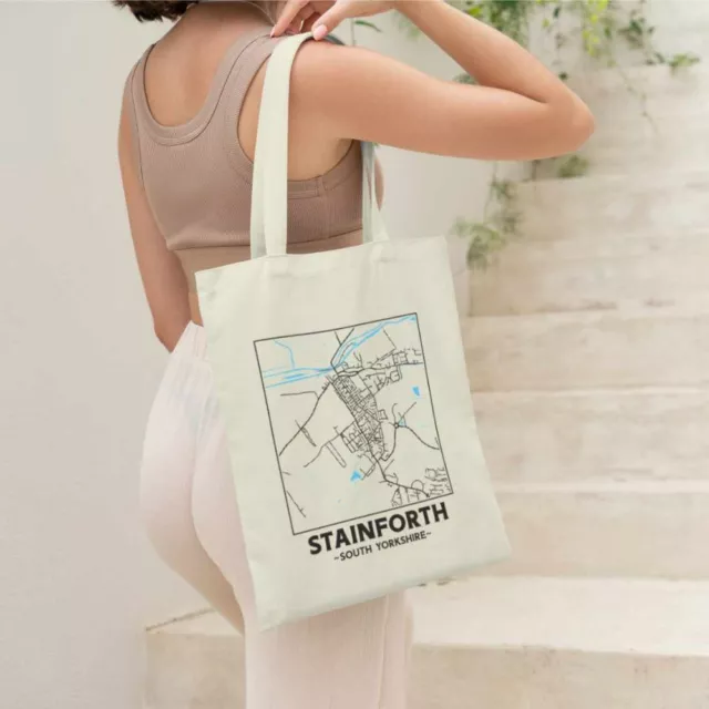 Stainforth - Borsa tote South Yorkshire City Street Map