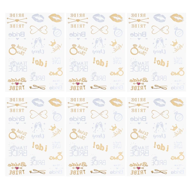6 Sheets Tatouages ​​temporaires ​​​​étanches En Vrac Du Corps Enfant