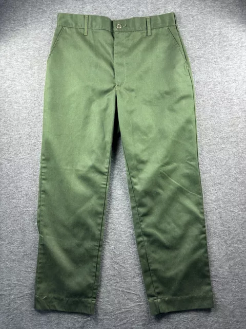 Vintage 1981 Aramid Fire Resistant Pants Forest Fighter 36x32 Trousers Green