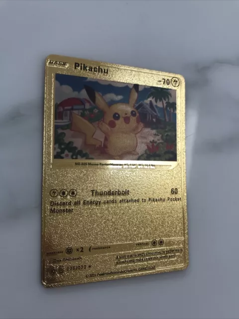 Pokemon Pikachu 70HP Black Foil Fan Art Card 075/073