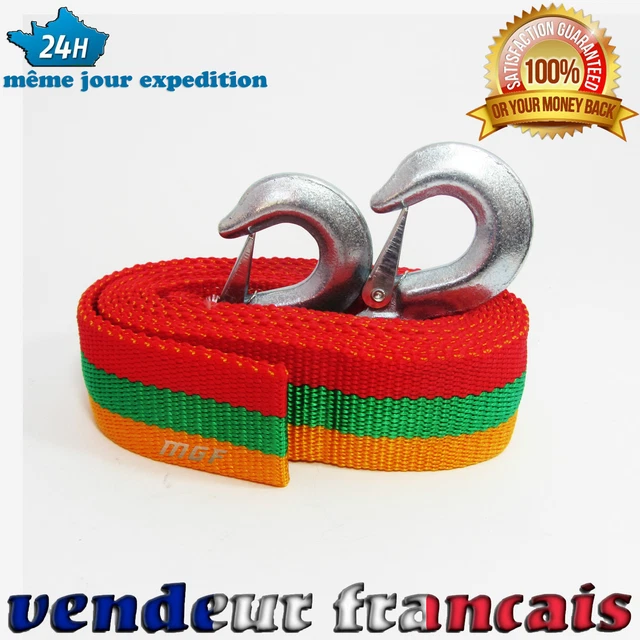 Neuf Corde Cable Sangle De Remorquage Traction  4 M 5 Tonnes 5000 Kg