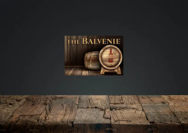 The Balvenie Scotch Whisky  metal sign. Man Cave, Beer Hut. Garage Bar.