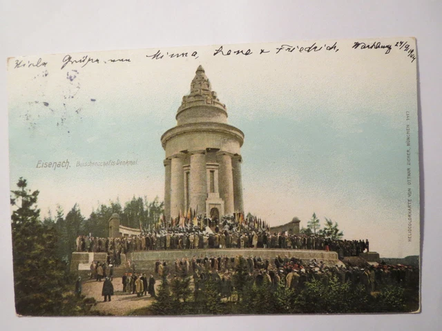 Eisenach - Burschenschafts-Denkmal - 1904 Deutsche Burschenschaft / Studentika