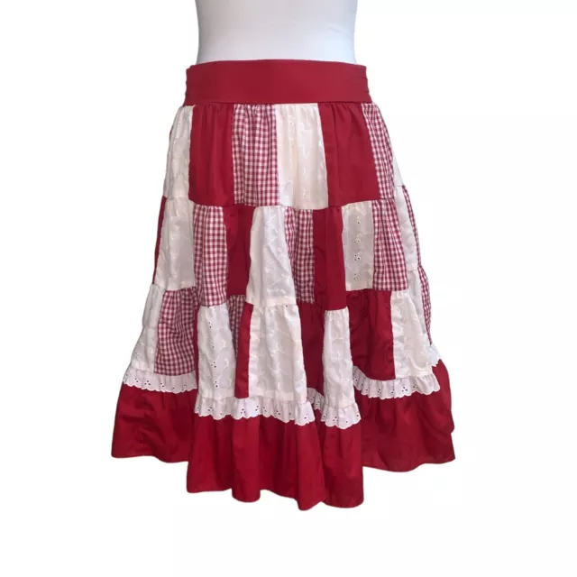 Square Up Fashions Inc. Women's S Small Square Dance Skirt 4-tiered Ruffles
