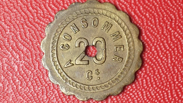 Jeton à consommer 20 centimes H. QUELLE