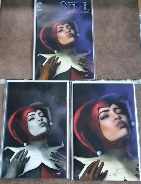 Dark Knights Of Steel #1 Carla Cohen Variants Trade/Virgin Set Of 3