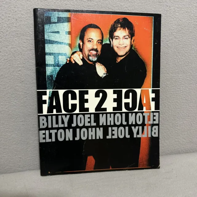 Vtg Billy Joel / Elton John Face 2 Face 2001 Concert Tour Official Program Book