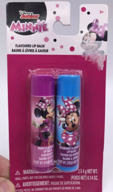 Disney’s Minnie Mouse (2) Berry + Blueberry Flavored Lip Balm 0.14 oz Chap Stick