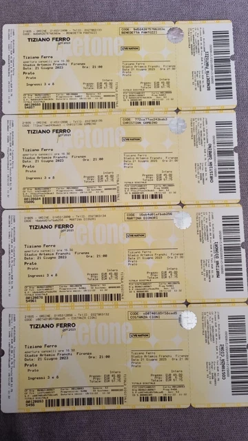Biglietti concerto Tiziano Ferro 21 Giugno Firenze