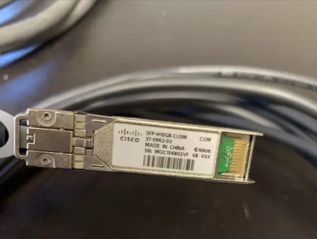 Cisco SFP-H10GB-CU5M Cable (Lot of  4) 2