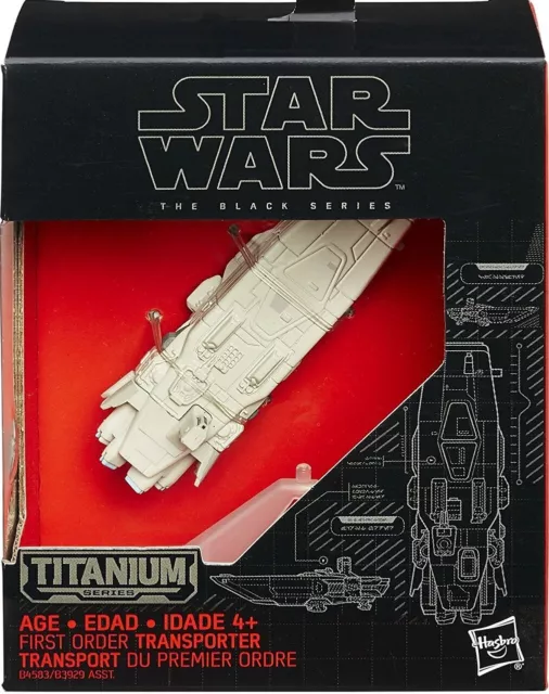 Star Wars The Black Series Titanium 1St Order Troop Transport Ship / Boxed