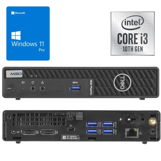 Dell OptiPlex 7050 Micro Computadora De Escritorio, Intel Quad Core I5 6600t 2 7ghz Hasta 3 5ghz 16gb Ddr4 256gb Ssd Teclado Mouse Wifi