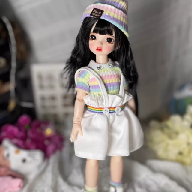 1/6 BJD Doll Girl SD Ball Jointed Doll Face Makeup Full Set Clothes Gift Toy