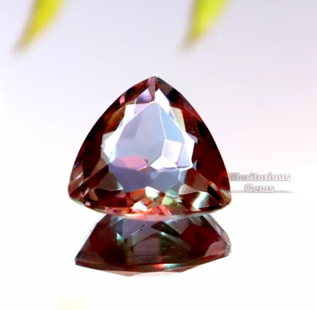 Color Changing Natural Alexandrite Certified Loose Gemstone 10 CT Trillion Cut