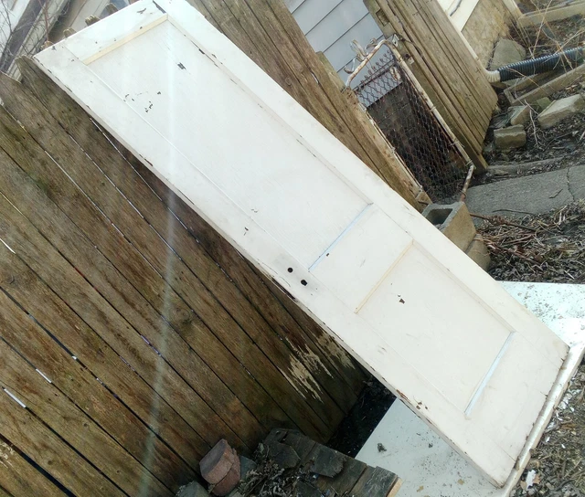 Antique Wood Closet Door / Pantry Door - 24 inches wide