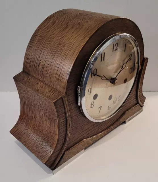 Antique c1920’s Art Deco Westminster Whittington St Michael Chiming Mantel Clock 2