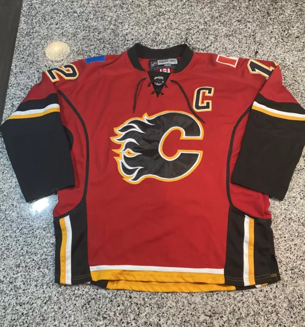 Vintage Koho Center Ice Calgary Flames Jarome Iginla #12 Jersey Size 56  w/Strap